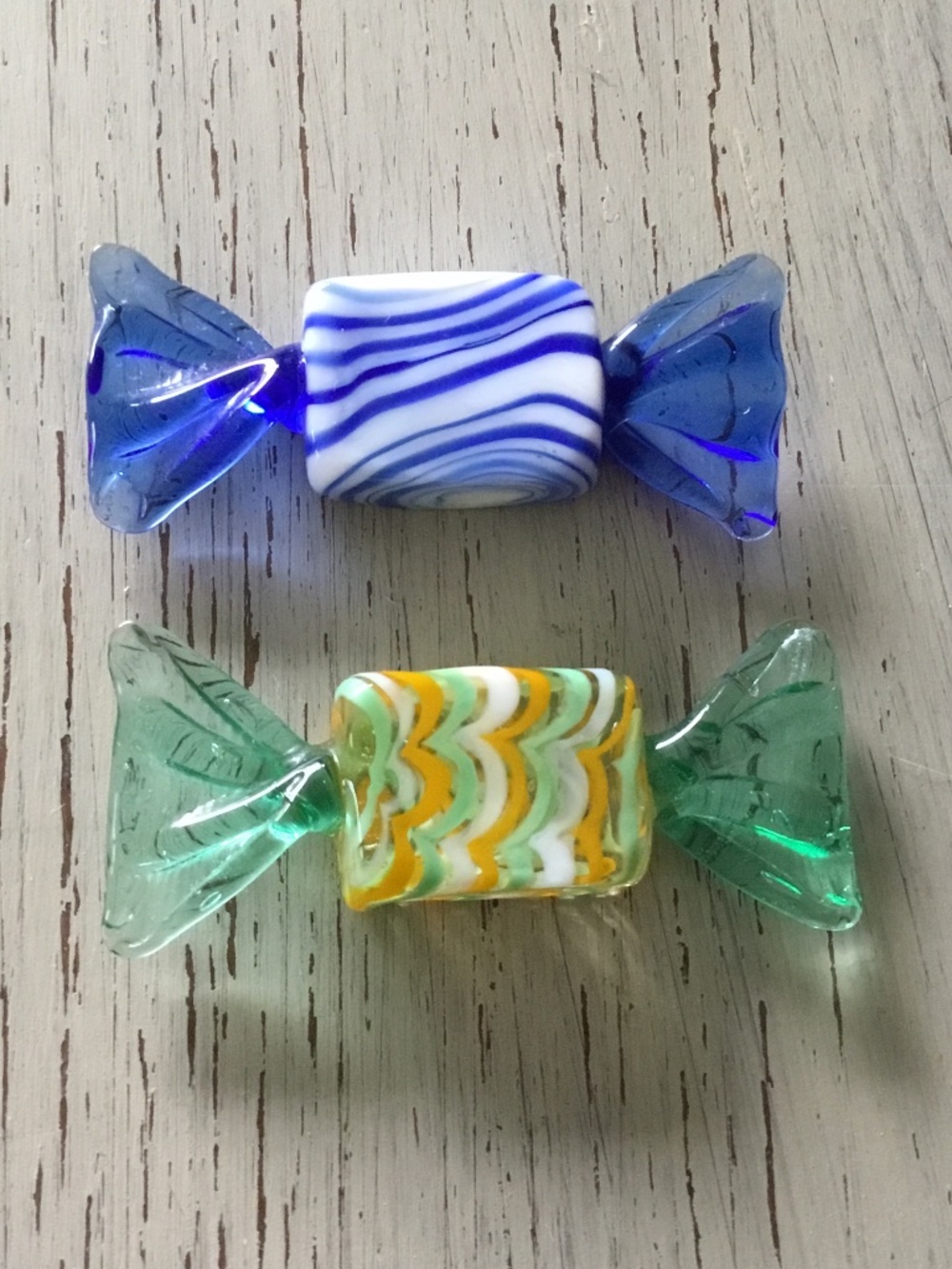 Murano Style Glass Rectangular Candy